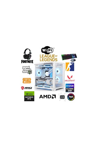 MSI DFS Gaming DS2025W RYZEN 5 5600X-B550M-RTX 4060 8GB-16GB RAM-512GB M.2 SSD-WI FI-OYUNCU BİLGİSAYARI