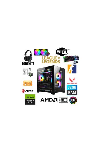 MSI DFS Gaming ECO 77X-RYZEN 7 5700X-B550M-RTX 5060 8GB-32GB RAM-1TB M.2 SSD-SIVI SOĞUTMALI-OYUNCU BİLGİ