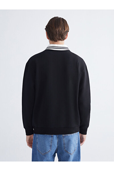 LC Waikiki Ανδρικό φούτερ Polo Neck με τύπωμα