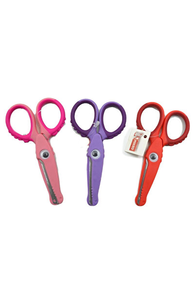 Mikro ÖĞRENCİ MAKASI ÇİFT RENKLİ TİMSAH FİGÜRLÜ