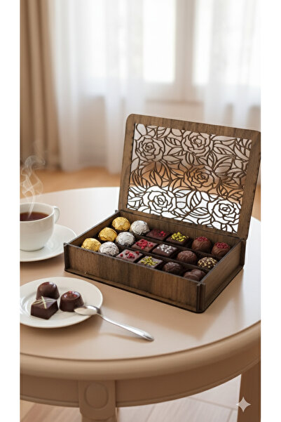 shop BSD DEKORATİF GÜL DESENLİ KUTU