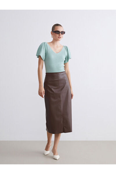 LC Waikiki V-Neck Women's Knitwear Sweater