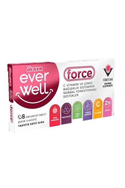Ülker Everwell Force Çiğneme Tableti 13.6 gr X5 Adet