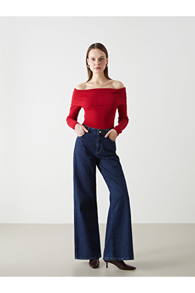 LC Waikiki Kayık Yaka Kadın Triko Kazak