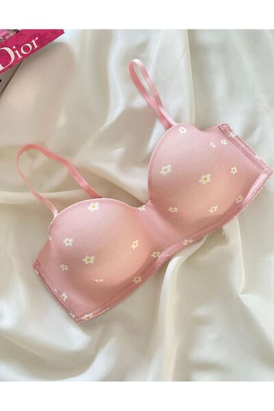 dem merys Colorful Patterned up to Shaping / Sculpting Inches of Breast Without Wire Unpadded Single Bra