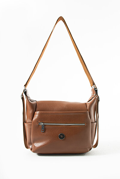 Sanmorris Women's 4-Compartment Faux Soft Leather Shoulder and Backpack