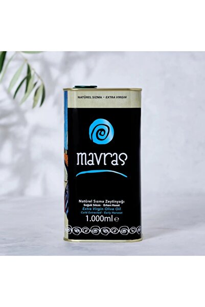 Mavras Natürel Sızma Zeytinyağı 1 Lt - Soğuk Sıkım, Erken Hasat