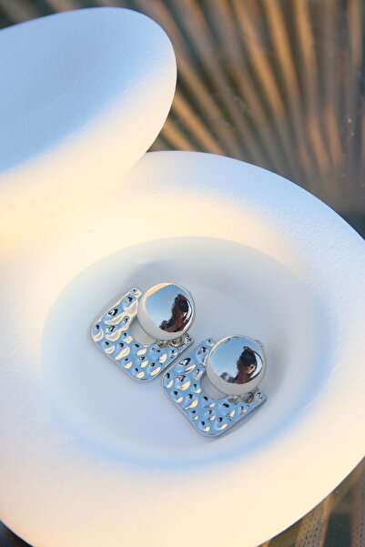 Aksesuar Steel Earring Button Plate