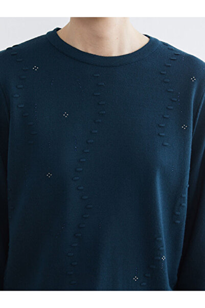 LC Waikiki Crew Neck Patterned Women's Knitwear Sweater