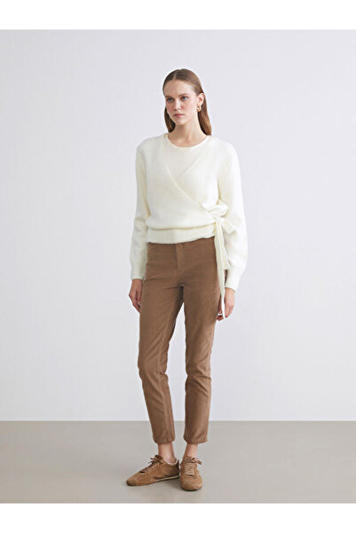 LC Waikiki Double Breasted Collar Women's Knitwear Sweater