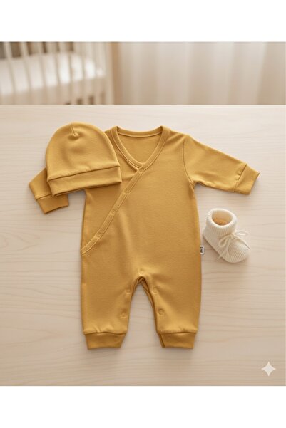 HappyMom Long Sleeve Snap Fastener Double-breasted Kimono Jumpsuit