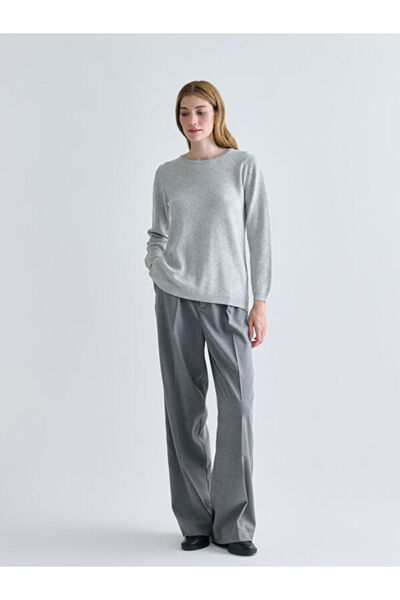 LC Waikiki Crew Neck Self Patterned Women's Knitwear Sweater