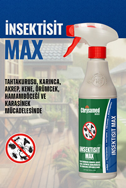 Chrysamed insektisit Max Böcek, Pire, Bit, Tahta Kurusu, Hamamböceği İlacı  500 ml Böcek İlacı