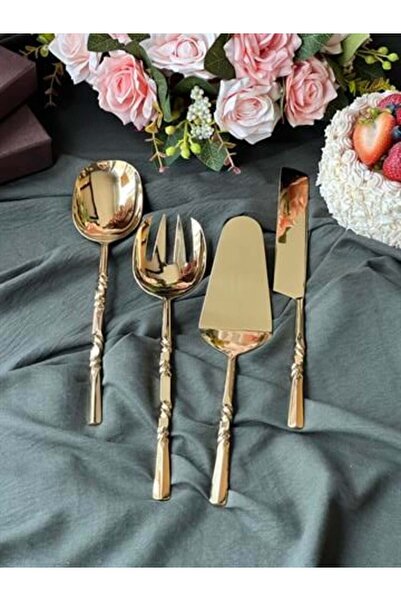Mikasa Moor Natty Gold 4-Piece Service Set
