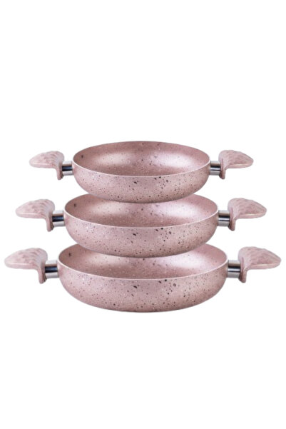 MEŞELER Granite Sahan Set Rose 18-20-22 Cm