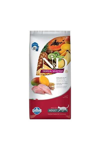 N&D Tropical Tavuklu Yetişkin Kedi Maması 10 KG