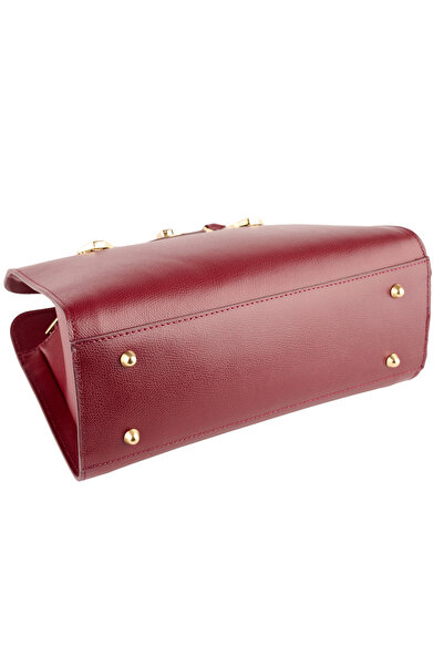 AZZURA Analisa handbag, bordeaux, 100% leather