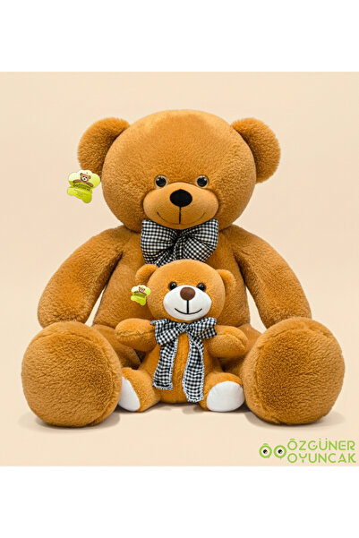 Özgüner Oyuncak 101 Yavrulu Papyonlu Büyük Ayıcık (%100 YERLİ)