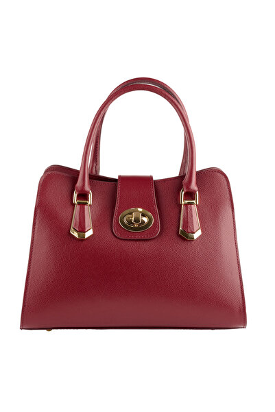 AZZURA Analisa handbag, bordeaux, 100% leather