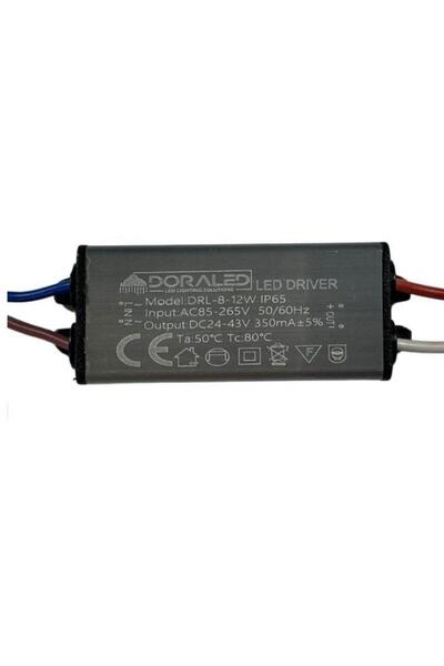 DORA LED 8-12X1W 350Ma 25-42V Power Led Driver IP67 Power Led Sürücü