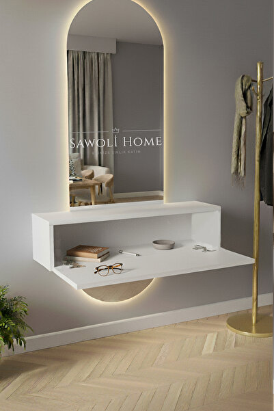 Sawoli Home Lotus Dresuar 80 cm Beyaz ( Aynasız)