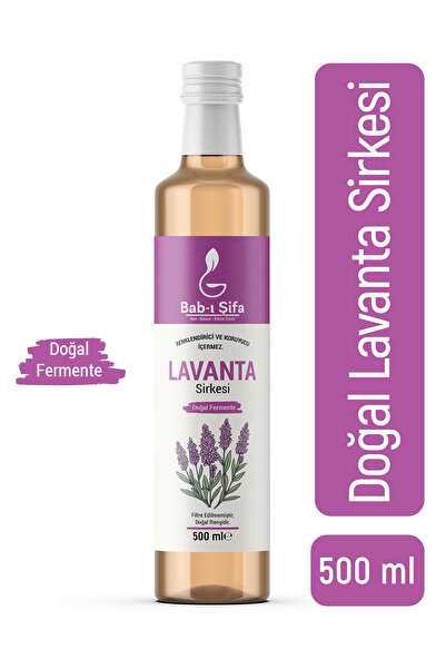 Bab-ı Şifa Doğal Lavanta Sirkesi 500 ml – Katkısız ve Koruyucusuz Cam Şişe