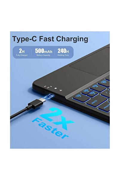 Muzz Case with Keyboard & Trackpad for iPad Pro 11 (2024 M4) - Rechargeable, Folio, Pencil Holder, Black