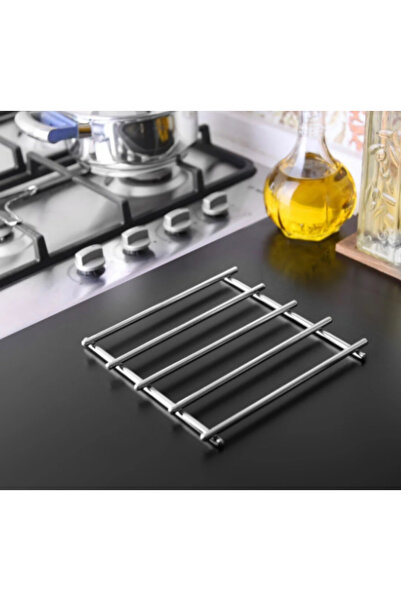 KARTEYA Chrome Trivet, Practical and Useful Metal Trivet for Presentation and Dowry Pot Holder