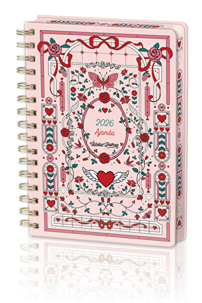 Victoria's Journals Spiralli Sert Kapak 2026 Günlük Ajanda A5