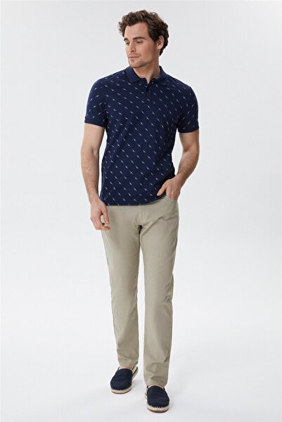 Lee Cooper Ανδρικό μπλουζάκι Bobby από 100% βαμβάκι με λαιμόκοψη πόλο ανοιχτό μπλε ναυτικό