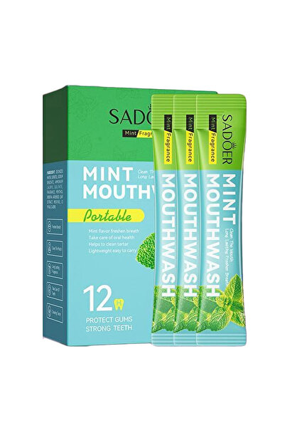 Kormesic غسول فم ومنعش محمول للاستخدام مرة واحدة بنكهة النعناع 10 مل 20 قطعة