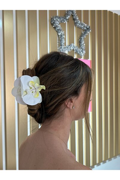 CEY ACCESSORY مشبك أوركيد - أبيض