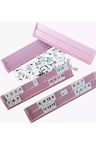 Sera Oyun Aletleri Özel Pembe Renkli Büyük Boy Plastik Okey Takımı ( Plastik ...