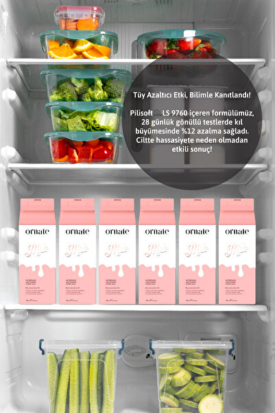 ORNATE Yoğun Nemlendirici Vücut Sütü Losyonu Tüy Azaltıcı, Onarıcı 4d Hyaluronik Asit 250 ml Vegan