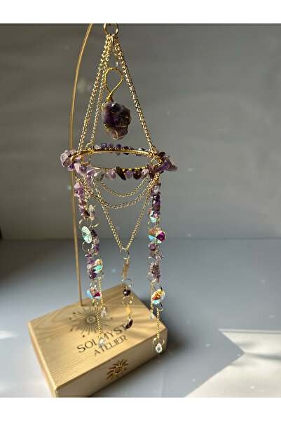 solmyst atelier Masaüstü Serisi Ametist SunCatcher - Güneş Tutucu - Güneş Yak...