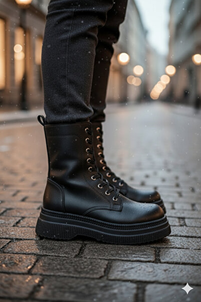 Tunnel Kar Botu Kaymaz Taban Kürklü Termal Iç Astar Sıcak Tutan Yünlü Kadın K...