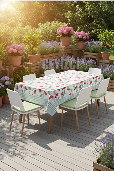 Çt Çeyizci Tekstil Față de masă, Față de masă unică imprimată digital, Față de masă unică cu model rezistentă la pete