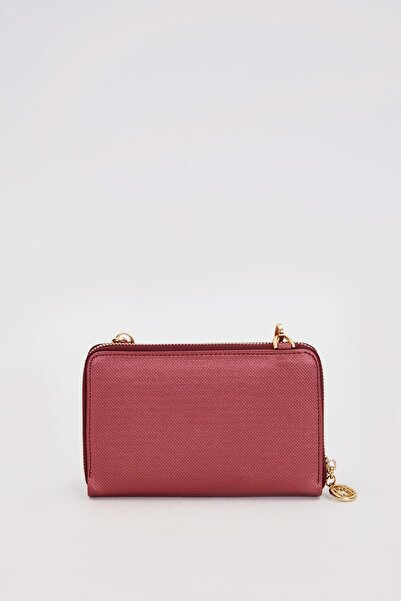 Levidor Burgundy Color Women's Handbag with Shoulder Strap