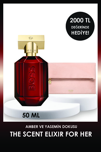 Hugo Boss The Scent Elixir Parfum Intense EDP 50 ml Kadın Parfüm + Çanta