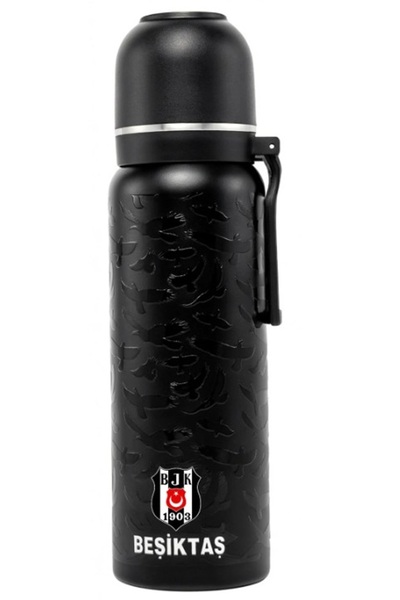 Beşiktaş Licensed 650ml New Season Steel Thermos with Cup (Black Color) Special Boxed Sezgistore Difference in Price...