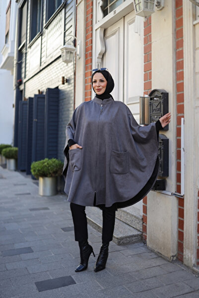 KADEEM Suede Poncho & Smoked