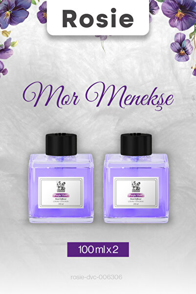 ROSIE 2 adet Mor Menekşe Çubuklu Oda Kokusu 100 ml
