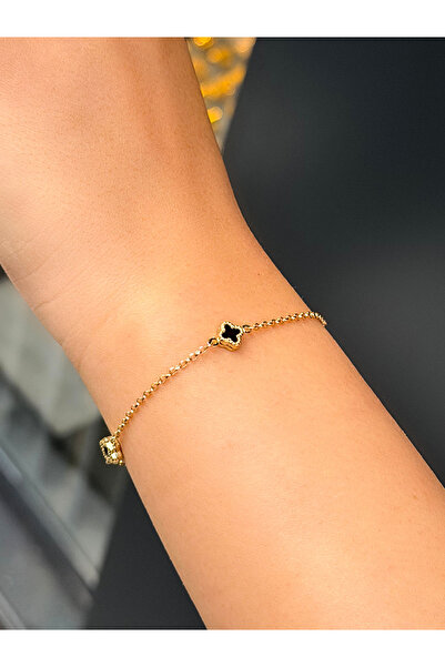 UZUNDAĞ KUYUMCULUK 14 Ayar Altın Küçük Yonca Bileklik