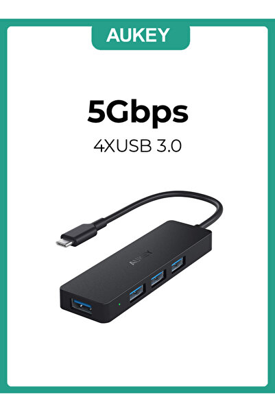 AUKEY محول USB من USB-C إلى 4 منافذ USB-A 3.0