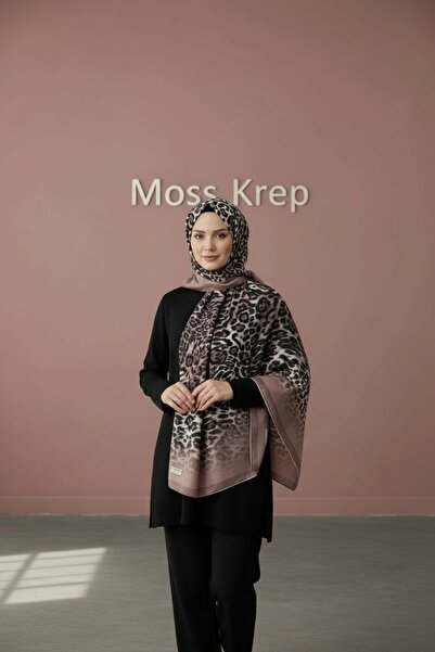 Onur Şal - Moss Krep İpek Görünümlü Şal Dökümlü Kaliteli Esnek Kumaş Moda Mağ...