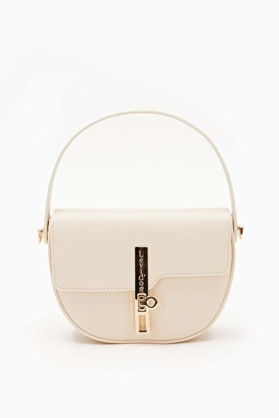 Levidor Cream Lock Closure Handbag