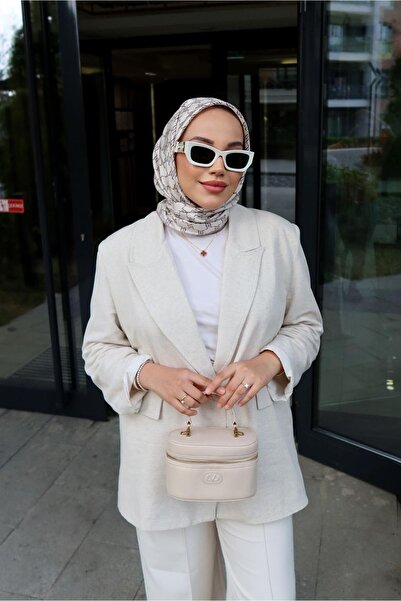 Levidor Premium Silindir Model El Çantası Vizon