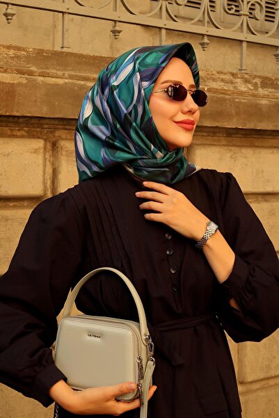 Levidor Geantă de umăr Ice Blue Square cu aspect bombat