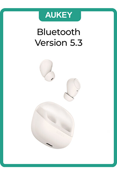 AUKEY Move Vibe Wireless Earbuds True Wireless Earbudss, BT 5.3, IPX4 Waterproof, 25 Battery Life