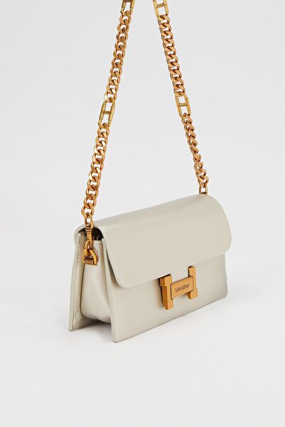 Levidor Geantă de umăr cu curea dublă argintie